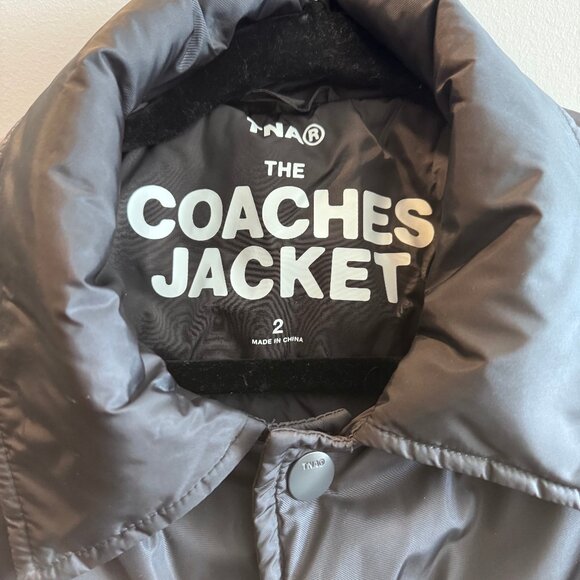 Aritzia TNA Coaches Long Jacket - Size 2 (8-10/M) - Picture 2 of 3